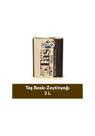 Taş Baskı Soğuk Sıkım Zeytinyağı 2 Lt