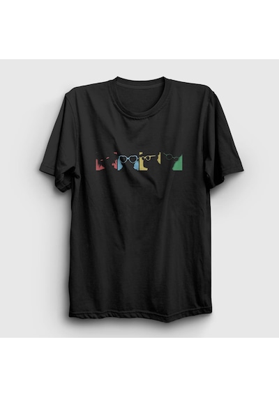 Presmono Unisex Four Colors Gorillaz T-shirt Siyah