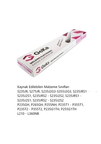 Gekamac Geka Elit 2,5x350mm Rutil Elektrod-demir Kaynağı-100lü Paket