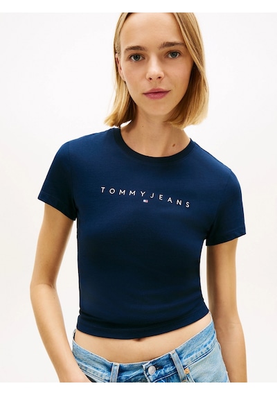 Tommy Hilfiger Tjw Dar Kesim Lineer Kadın Mavi T-shirt Dw0dw183980g0