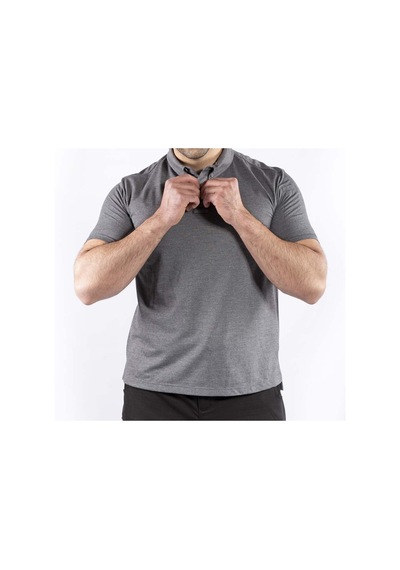 Outdoor Günlük Erkek Kısa Kollu T-shirt Pamuklu Tlac01 Füme