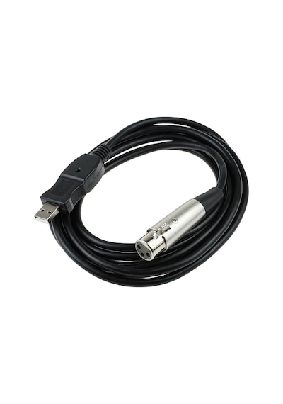 Usb 2.0 To Cannon Xlr Mikrofon Kablosu Usb Xlr Çevirici Kablo 3m