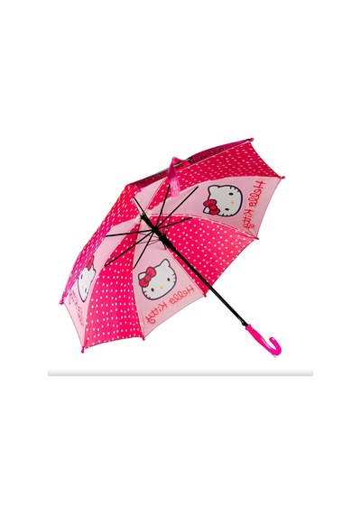 Uğur Kardeşler Bijuteri Hello Kitty Lisanslı Koruma Kılıflı Çocuk Şemsiye Çok Renkli Pembe