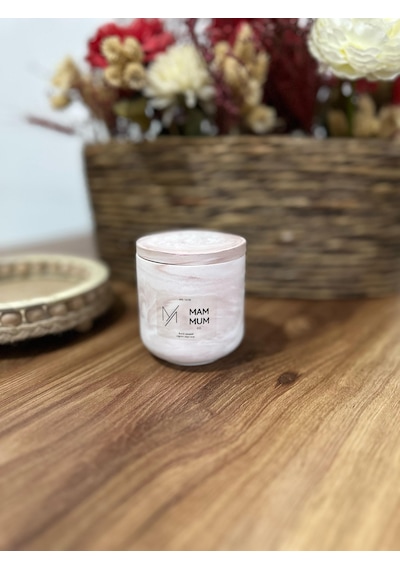Adaçayı Kokulu Dekoratif %100 Soya Wax Beton Mum