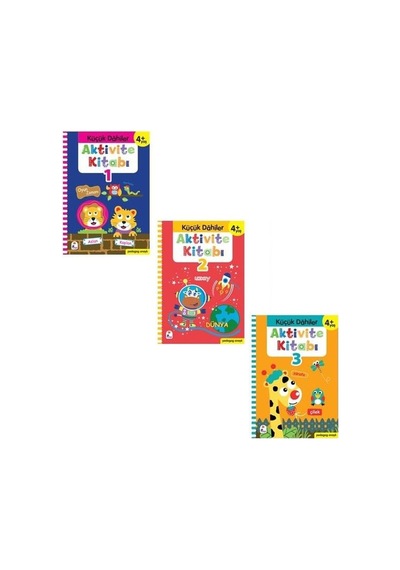 Küçük Dahiler Aktivite Seti 3 Kitap 4+ Yaş