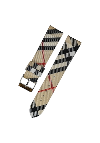 Burberry Bu9357 Modeli Kumaş Yüzeyli Saat Kordonu
