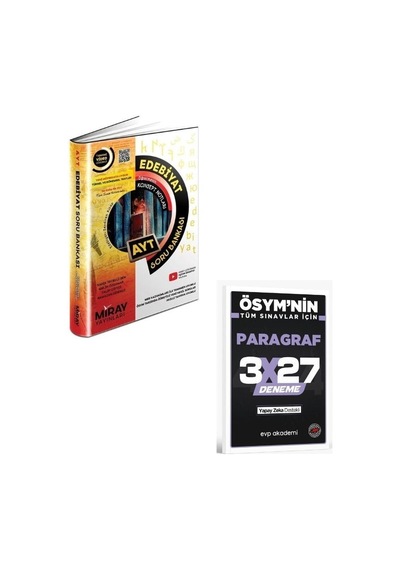 Miray 2027 Ayt Edebiyat Konu Özetli Soru Bankası+ Evp Akademi Paragraf