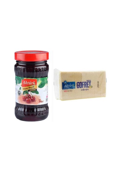 Aktürk 380 Gr Vişne Reçeli Ve 200 Gr Aktürk Vanilyalı Gofret Diğer