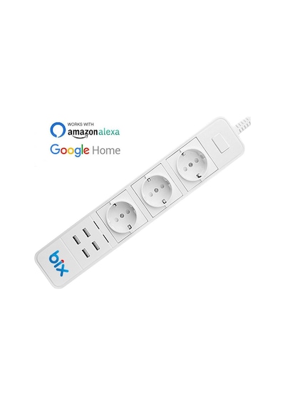 Bix Akım Korumalı Hızlı Şarj Özellikli Wifi Akıllı Priz