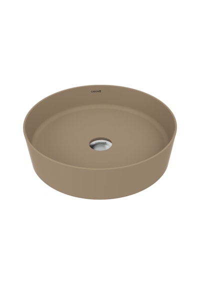 Creavit Loop Yuvarlak Çanak Lavabo Ø45 Cm Mat Cappuccino Lp145-00cm00e-00
