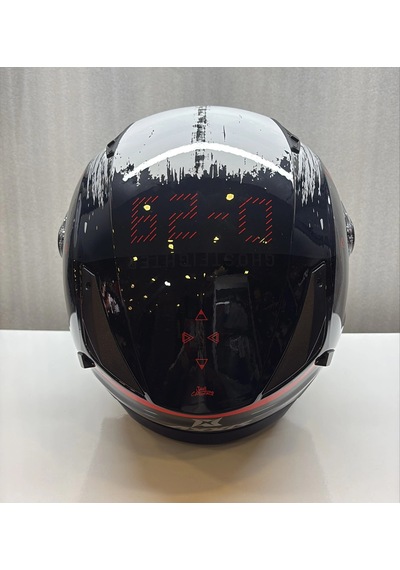 Axxıs Kask Fu409sv Ghostfıghter Sv D-29 C1 Parlak Siyah/beyaz