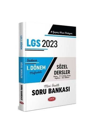 2023 LGS 1.Dönem Sözel Soru Bankası- Data Yayınları