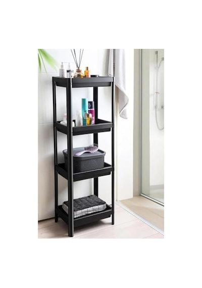 4 Katlı Plastik Organizer, Kolay Montaj Ve Kullanım İçin Aahşap