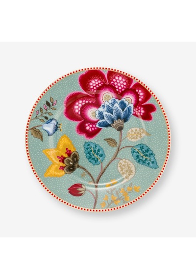 Mavi Porselen Kek Standı 26,5 Cm