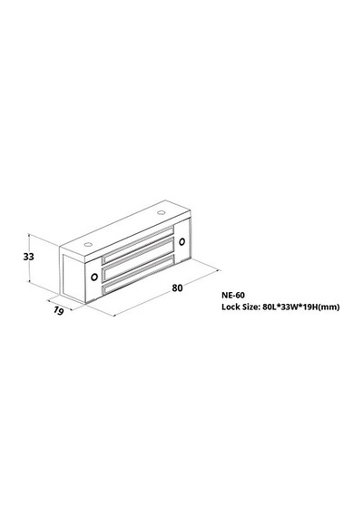 Sarkey Sr-60 60 Kg Manyetik Kilit 12/24v Dc Elektromanyetik Dolap Ve Vitrin Kilidi 1 Adet