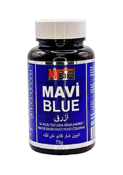 Su Bazlı Toz Gıda Boyası My Bake 75 Gr Mavi