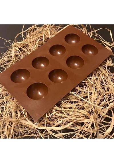 Silikon Yarımküre Desenli Kek Sabun Çikolata Kalıbı Goldcakes