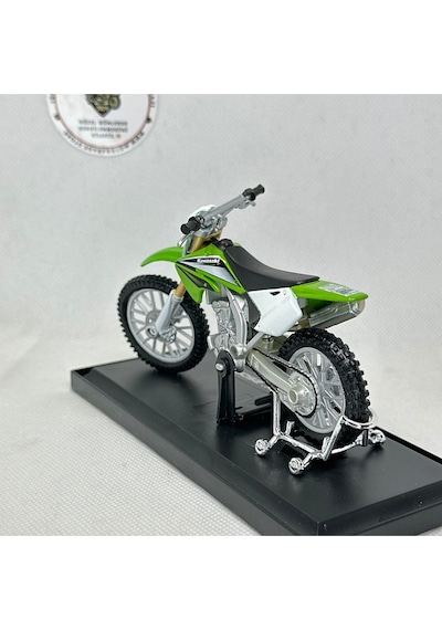 Kawasaki Kx 250f 1:18 Diecast Model Motosiklet Maisto Lisanslı, Metal Gövde, Standlı
