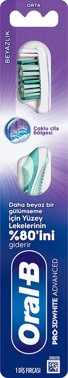 Oral-b Pro-3dwhite Advanced Beyazlık Diş Fırçası - Orta
