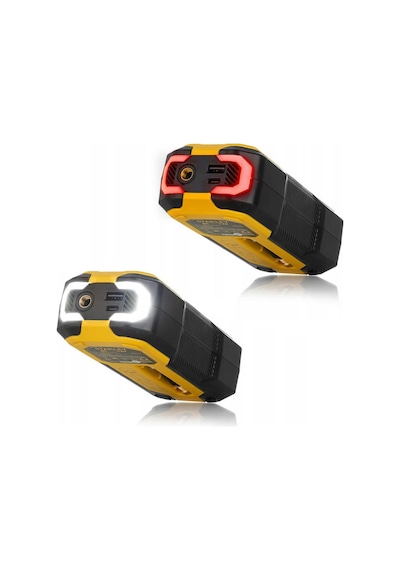 Stanley Sxıf0101 12v / Şarjlı Li-ion 150 Psı Dijital Göstergeli Akıllı Lastik Şişirme Pompası+powerbank+sos+led Lamba