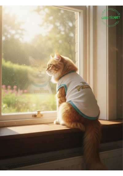 Beyaz The Patron Yazılı Kedi Ve Köpek Kıyafeti Tişörtü Elbisesi Medium/m/beden 2
