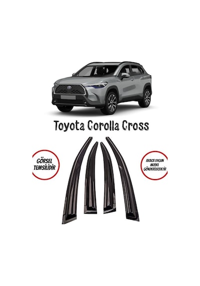 Toyota Corolla Cross Cam Rüzgarlığı 4lü 2020 Sonrası