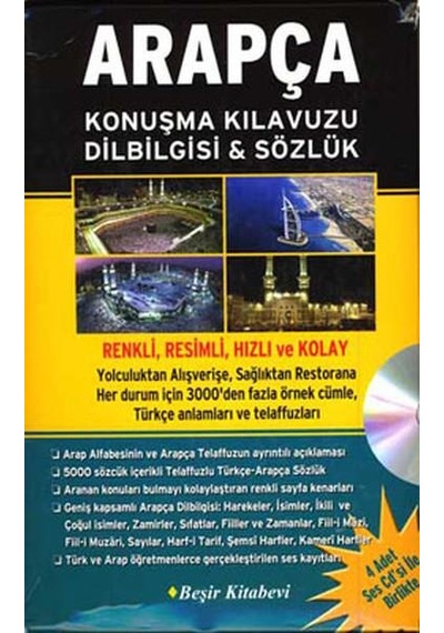 Arapça Konuşma Kılavuzu Dilbilgisi & Sözlük (CD'li) - Bekir Orhan Doğan - Beşir Kitabevi
