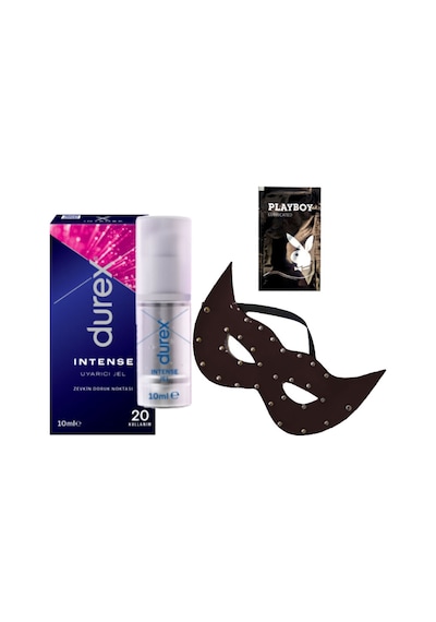 Durex Intense Kadın Uyarıcılı Jel + Siyah Deri Göz Maskesi + Hediye