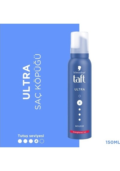 Taft Saç Köpüğü No:4 Ultra Güçlü 150ml