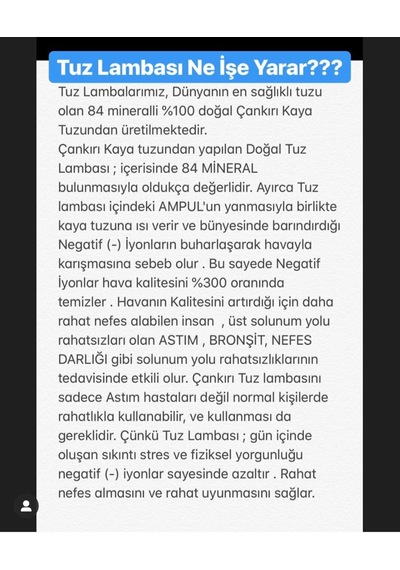 Yaren Tuz Lambası Yüzey İşleme Model - Doğal Kaya Tuzu