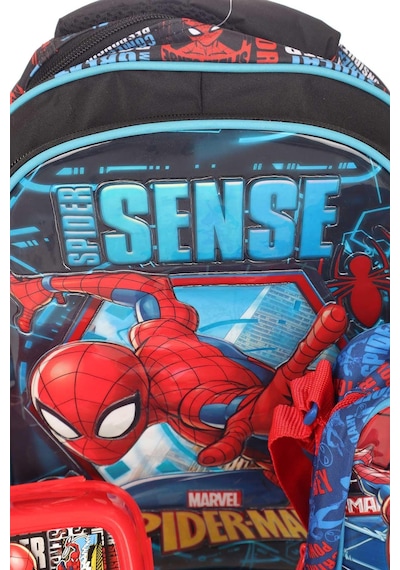 Lisanslı Spıderman Okul,beslenme Ve Kalem Çantası İle 2 Katlı Beslenme Kabı/lunch Box Seti Diğer