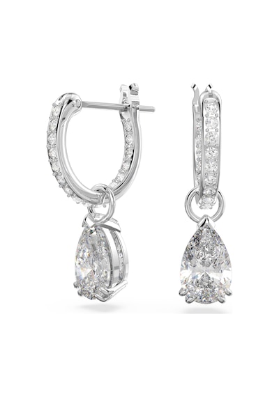 Swarovski Thebasıcs:Pe Pear Whıte/Rhs Küpe 5636716 Gümüş