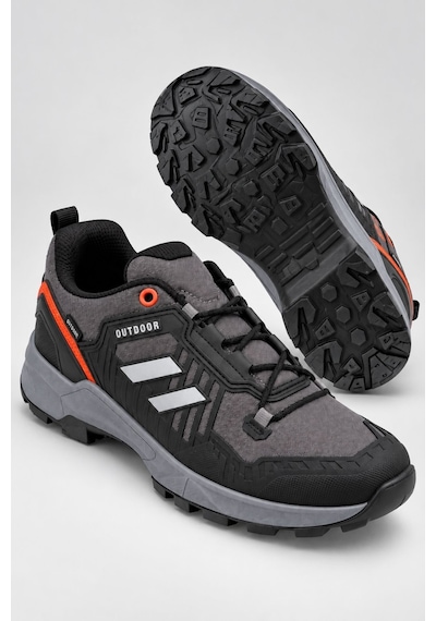 Muggo Torvex Kalın Taban Bağcıklı Kışlık Unisex Outdoor Trekking Bot Füme