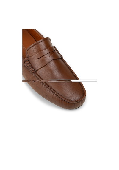 Deery Erkek Hakiki Deri Taba Renk Loafer Ayakkabı - E0920mtbac02