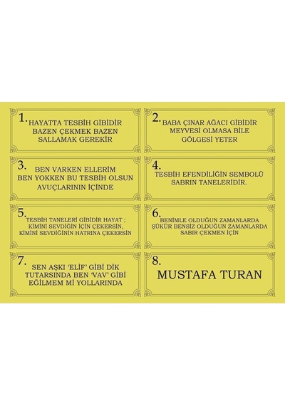 Altın Parçacıklı Tesbih Özel Yazılı, Özel Kutulu Erkek Hediye Sertifikalı Kişiye Özel İsimli
