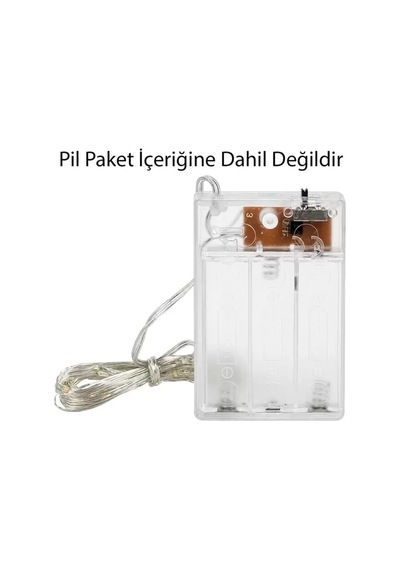 Hubrendy Sh Powermaster Pm-2556 3 Metre Pilli Rengarenk Peri Led Işık Esnek Tel Tasarımlı Dekoratif