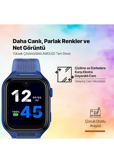 Ttec 2KSW03 Kidi Pro Amoled Ekranlı GPS 4G Sim Kartlı Akıllı Çocuk Saati