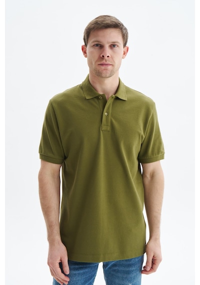 AR-MA Arma Erkek Regular Fit Basic % 100 Pamuk Pike Polo Yaka Tişört Y29374354502 Yeşil