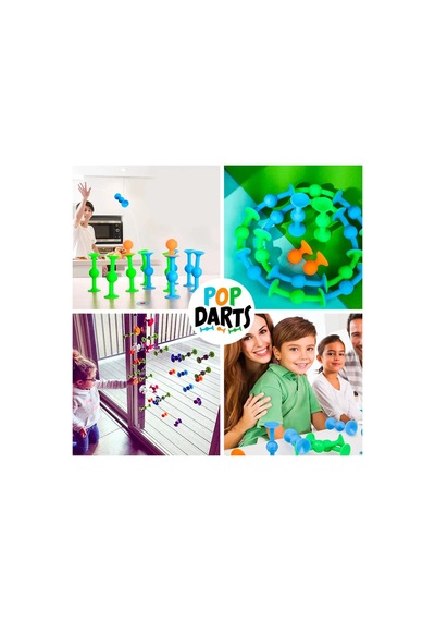 Thinkmaster Pop Dart Vakum Molekül Oyuncak Pop Dart Oyunu 10 6 Parça Popit Dart Oyunu Duyusal Eğitici Oyuncak