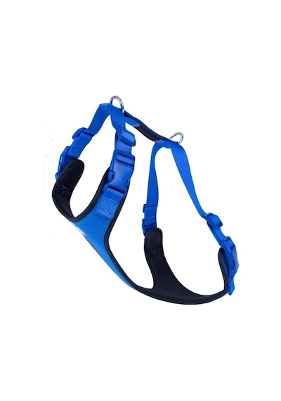 Doggie Havalı Ped Dokuma Göğüs Tasması Royal Blue 2.5 x 70-80 CM Mavi