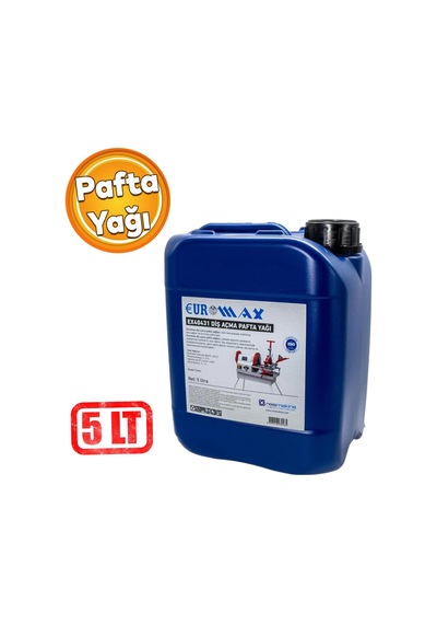 Euromax Diş Açma Pafta Yağı 5 Lt Emx40431 Yağ Yağlama Baz Broşlama Diş Açma Delik Delme