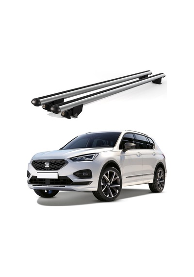 Kanca Seat Terraco 2019 Ve Sonrası Uyumlu Gri Kilitli Ara Atkı 120cm Port Bagaj Tavan Barı