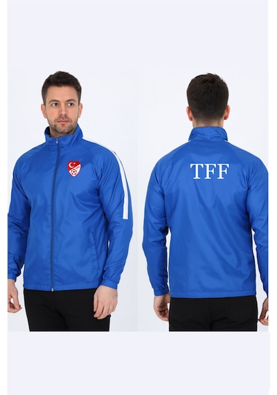 Mavi Astarlı Yağmurluk, Tff Armalı Ve Tff Yazılı K0178-4xl