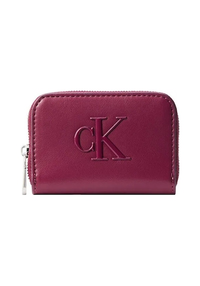 Calvin Klein Bold Ck Orta Boy Fermuarlı Kadın Kırmızı Cüzdan Lv04f1154g-z1k Kırmızı
