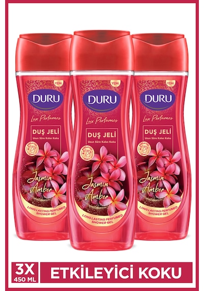Lux Perfumes Jasmin Amber Vegan Duş Jeli 3x450ML Diğer