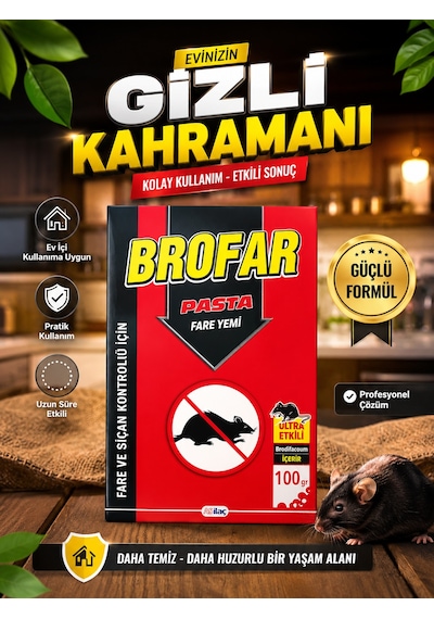 Pasta 100 Gr Güçlü Formül Sıçan Ürünü