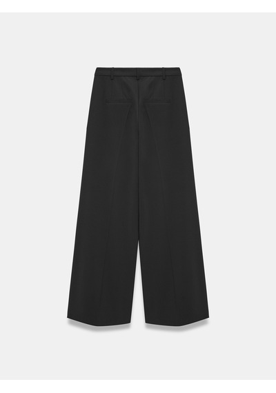 Dilvin 72825 Pensli Geniş Paça Pantolon Siyah