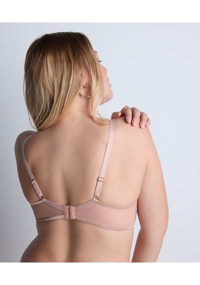 Aubade Sound Of Heart Halbschalen Sütye, Altın Detaylı, Lurex Işlemeli Bej