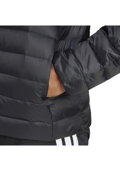 Black Adidas Erkek Günlük Mont Helionic Lite J Jj1198 Siyah