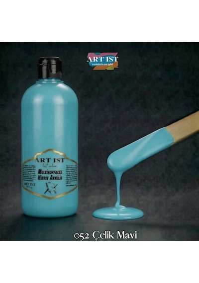 Multisurfaces Hibrit Akrilik Boyalar - 052 Çelik Mavi Ahşap, Taş Tozu, Hobi, Dıy